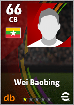 Wei Baobing — CB, OVR 66, MAX 66
