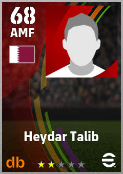 Heydar Talib — AMF, OVR 68, MAX 68