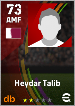 Heydar Talib — AMF, OVR 73, MAX 73