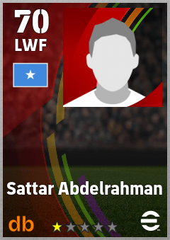 Sattar Abdelrahman — LWF, OVR 70, MAX 70