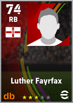 Luther Fayrfax eFootball player card