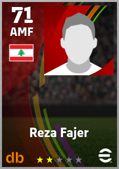 Reza Fajer — AMF, OVR 71, MAX 71