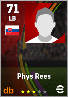 Phys Rees eFootball player card