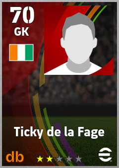Ticky de la Fage eFootball player card