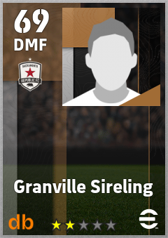 Granville Sireling — DMF, OVR 69, MAX 69