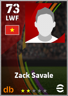 Zack Savale — LWF, OVR 73, MAX 73
