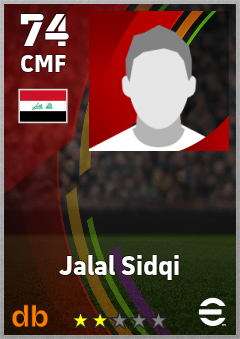 Jalal Sidqi — CMF, OVR 74, MAX 74