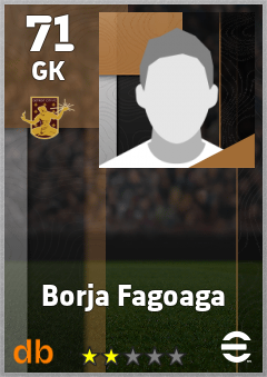 Borja Fagoaga — GK, OVR 71, MAX 71