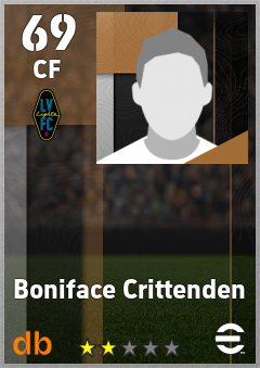 Boniface Crittenden — CF, OVR 69, MAX 69