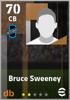 Bruce Sweeney — CB, OVR 70, MAX 70