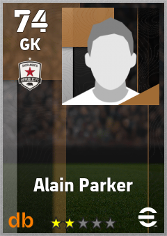 Alain Parker — GK, OVR 74, MAX 74