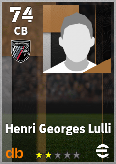 Henri Georges Lulli — CB, OVR 74, MAX 74