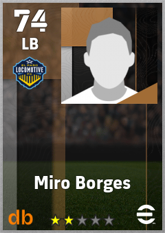 Miro Borges — LB, OVR 74, MAX 74