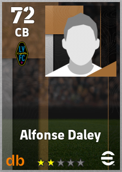 Alfonse Daley — CB, OVR 72, MAX 72