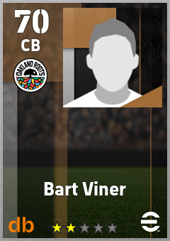 Bart Viner — CB, OVR 70, MAX 70