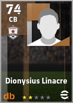 Dionysius Linacre — CB, OVR 74, MAX 74