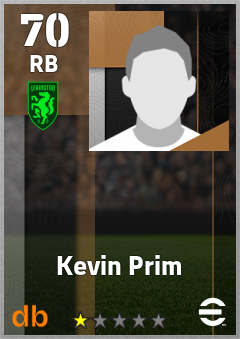 Kevin Prim — RB, OVR 70, MAX 70