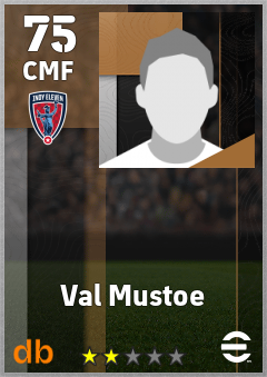 Val Mustoe — CMF, OVR 75, MAX 75