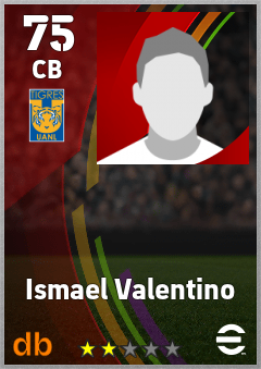 Ismael Valentino — CB, OVR 75, MAX 75