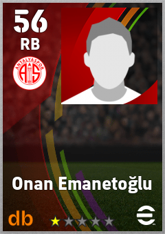 Onan Emanetoğlu — RB, OVR 56, MAX 56