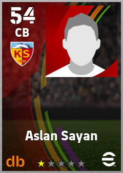 Aslan Sayan — CB, OVR 54, MAX 54