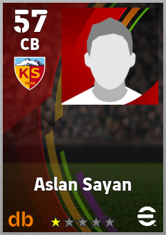 Aslan Sayan — CB, OVR 57, MAX 57