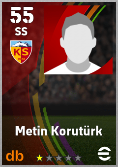 Metin Korutürk — SS, OVR 55, MAX 55