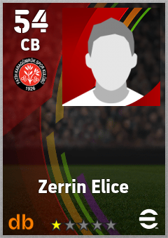Zerrin Elice — CB, OVR 54, MAX 54