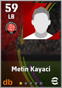 Metin Kayaci — LB, OVR 59, MAX 59