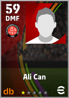 Ali Can — DMF, OVR 59, MAX 59