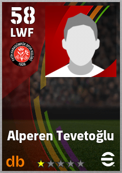Alperen Tevetoğlu — LWF, OVR 58, MAX 58
