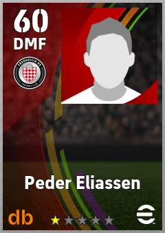Peder Eliassen — DMF, OVR 60, MAX 60