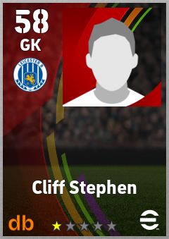 Cliff Stephen — GK, OVR 58, MAX 58