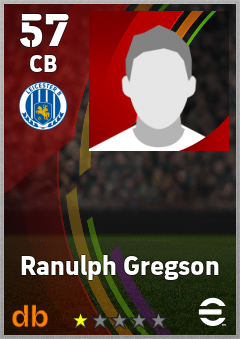 Ranulph Gregson — CB, OVR 57, MAX 57