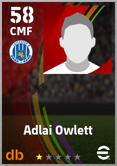 Adlai Owlett — CMF, OVR 58, MAX 58
