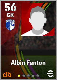 Albin Fenton — GK, OVR 56, MAX 56