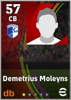 Demetrius Moleyns — CB, OVR 57, MAX 57