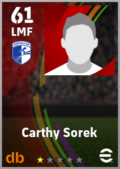 Carthy Sorek — LMF, OVR 61, MAX 61