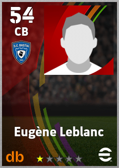 Eugène Leblanc — CB, OVR 54, MAX 54