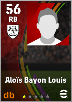 Aloïs Bayon Louis — RB, OVR 56, MAX 56