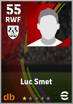 Luc Smet — RWF, OVR 55, MAX 55