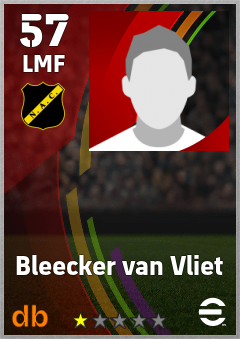 Bleecker van Vliet — LMF, OVR 57, MAX 57