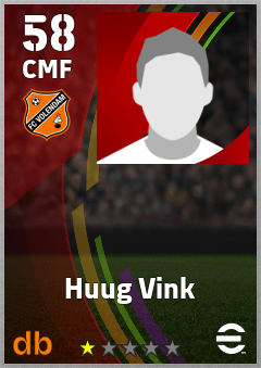 Huug Vink — CMF, OVR 58, MAX 58