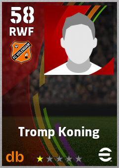 Tromp Koning — RWF, OVR 58, MAX 58