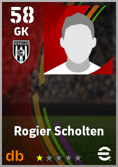 Rogier Scholten — GK, OVR 58, MAX 58