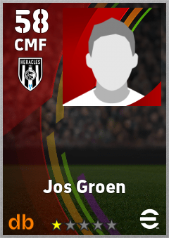 Jos Groen — CMF, OVR 58, MAX 58
