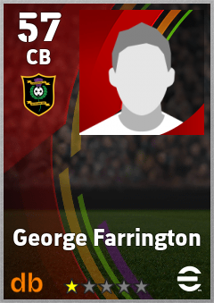 George Farrington — CB, OVR 57, MAX 57