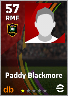 Paddy Blackmore — RMF, OVR 57, MAX 57