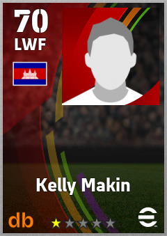 Kelly Makin — LWF, OVR 70, MAX 70