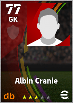 Albin Cranie — GK, OVR 77, MAX 77